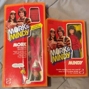 Vintage Mattel Mork & Mindy Doll Set